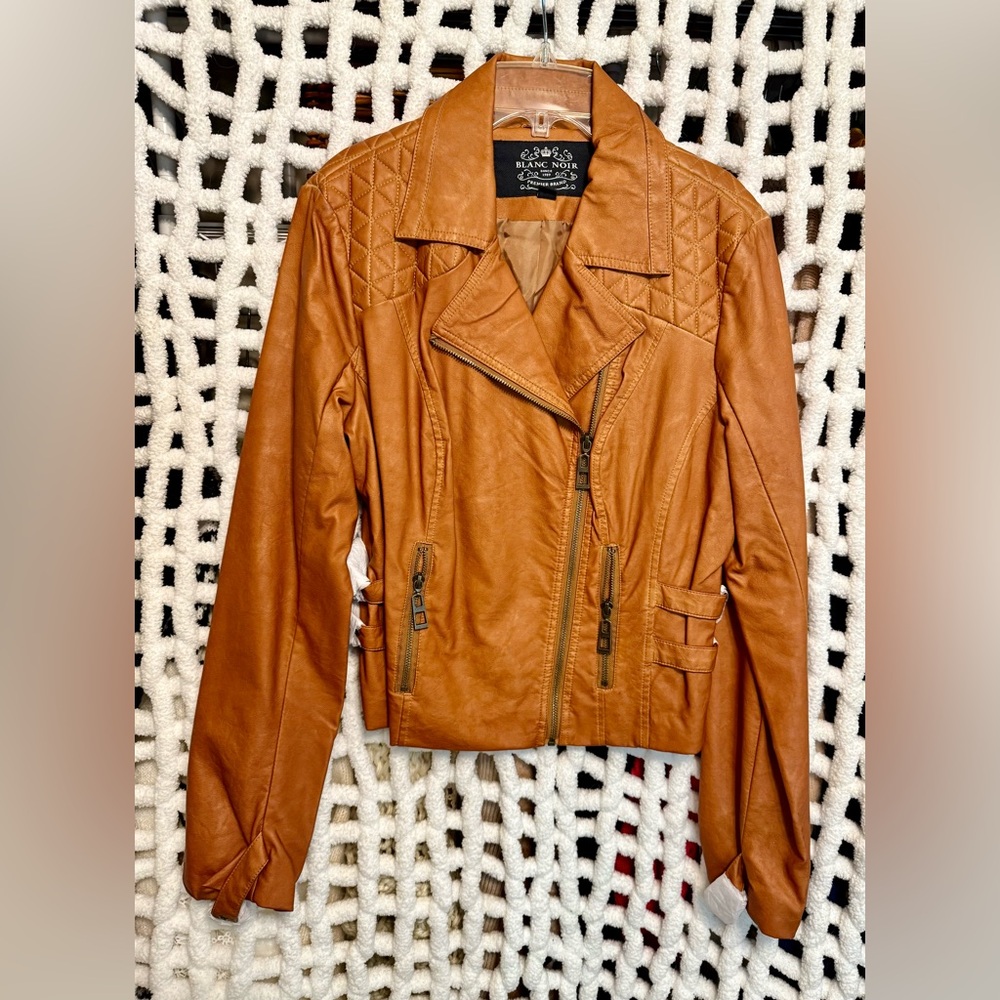 Faux Leather Moto Jacket